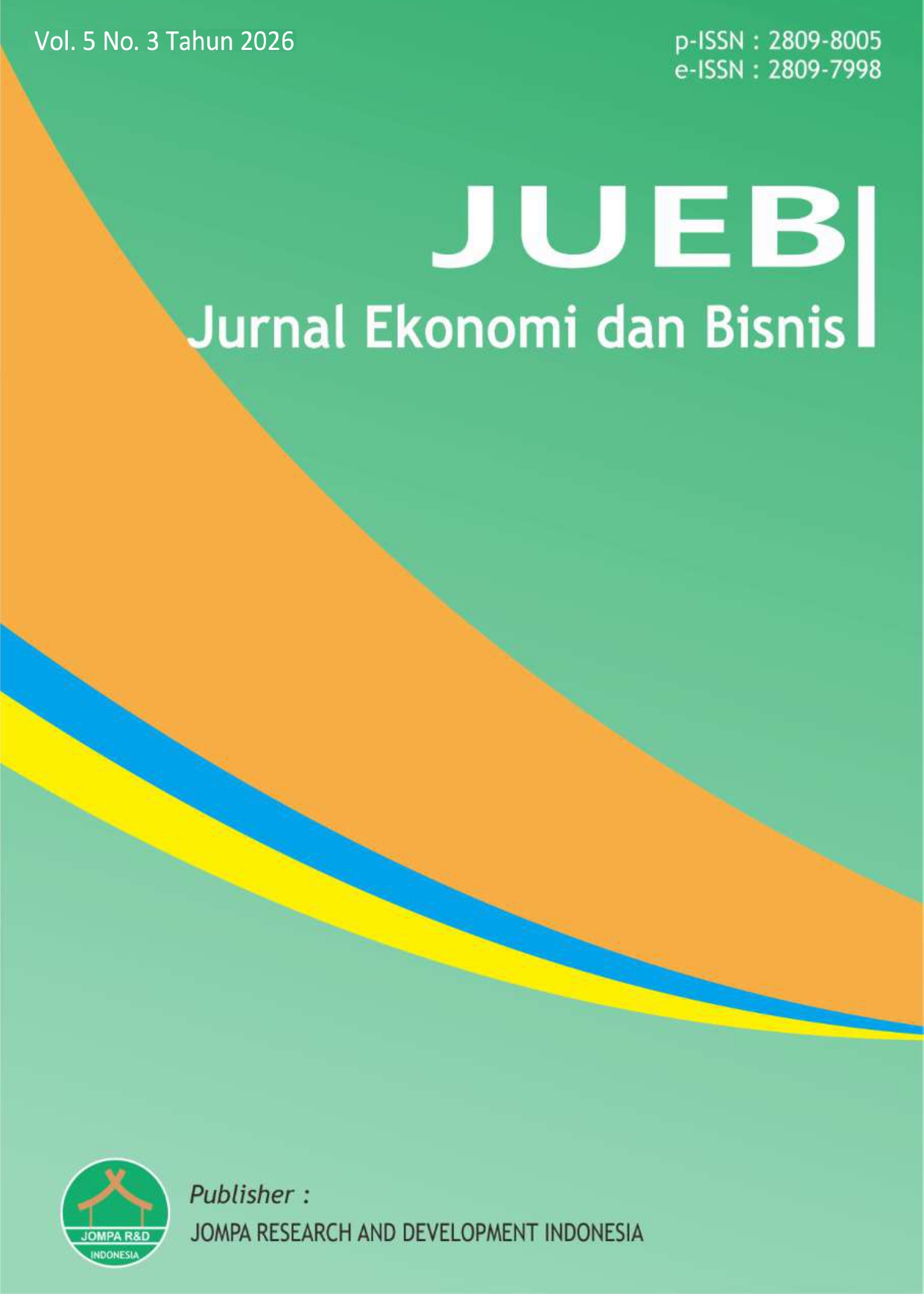 					View Vol. 5 No. 3 (2026): JUEB: Jurnal Ekonomi dan Bisnis
				