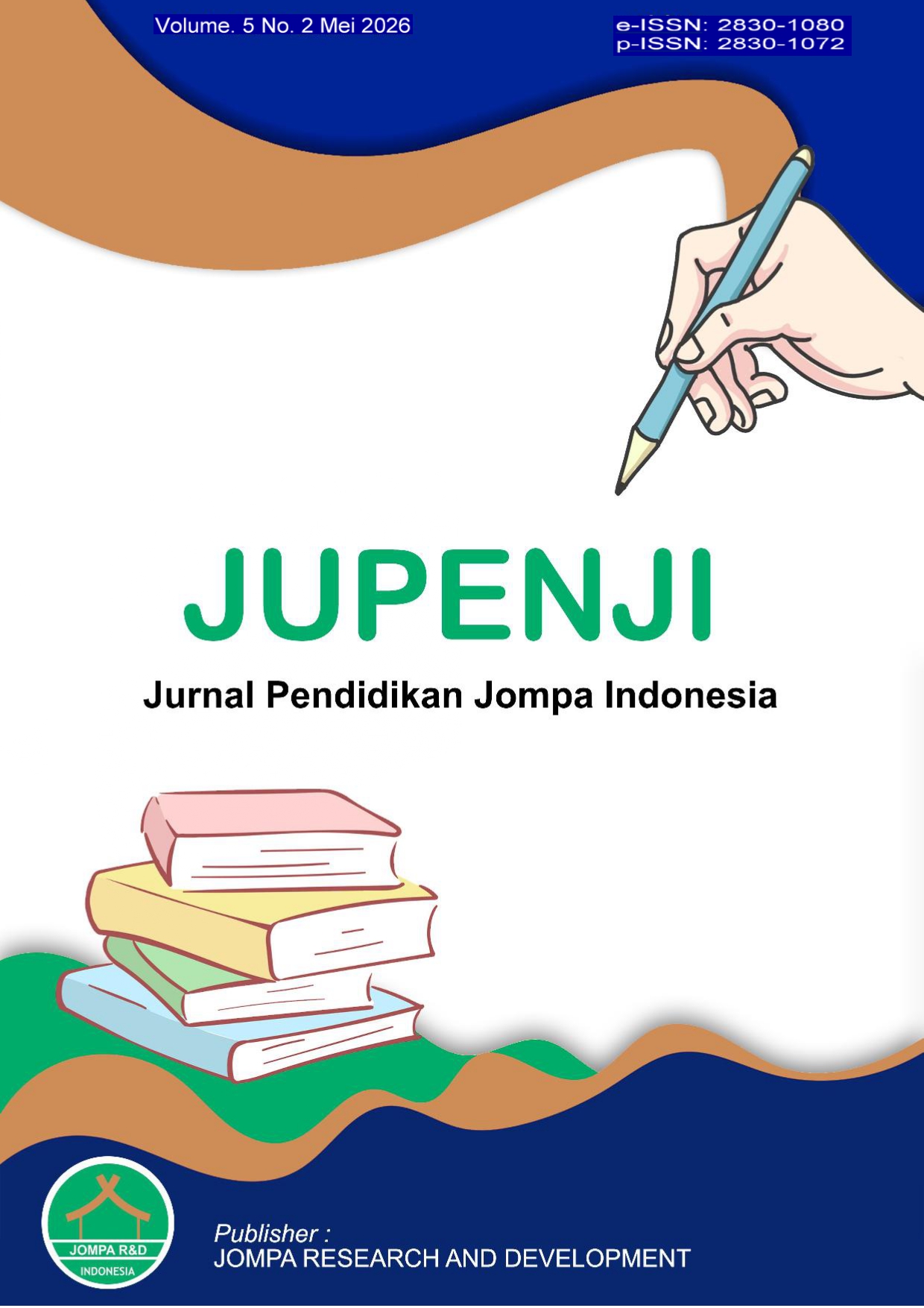 					View Vol. 5 No. 2 (2026): JUPENJI: Jurnal Pendidikan Jompa Indonesia
				